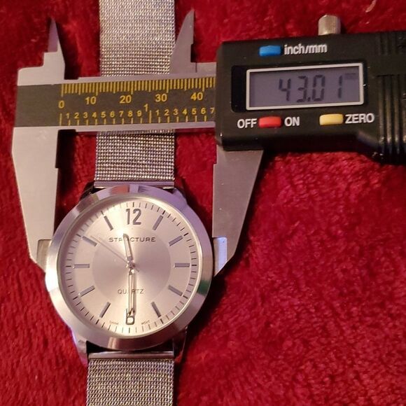 NEW IN BOX‎ Mens Stainless Steel Structure 333965 Watch Mesh Band - Picture 7 of 8